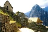 Reconstruccin de una casa inca, Machu Picchu