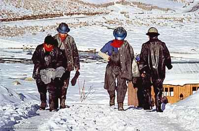 Mineros en Cerro de Pasco (Pasco)