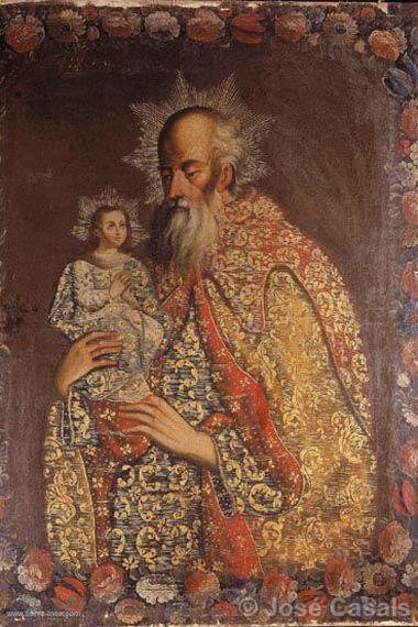 San Joaquín y la Virgen