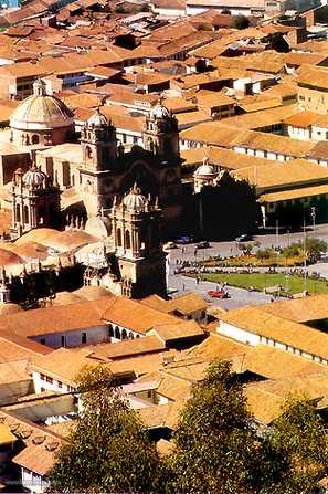 Vista de la catedral, Cuzco