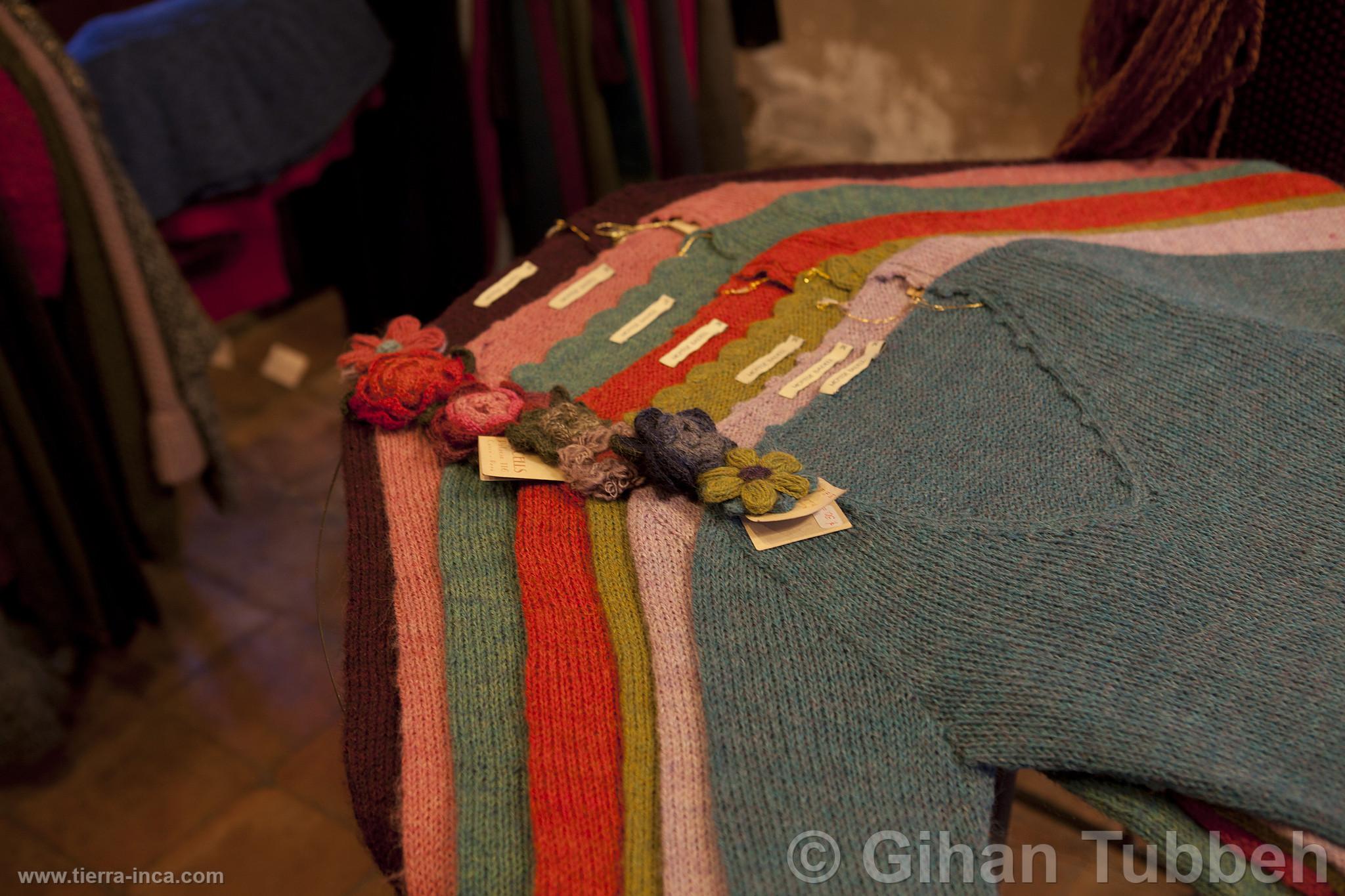 Tienda de ropa de alpaca en Cusco
