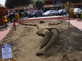Escultura en la arena, Pachacamac