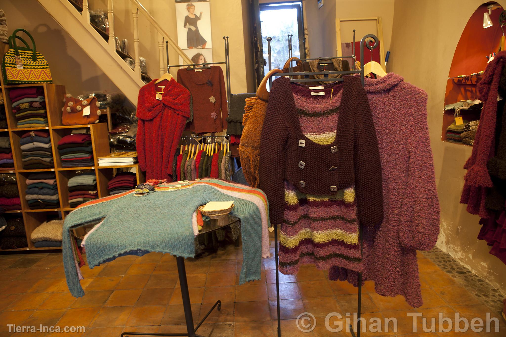 Tienda de ropa de alpaca en Cusco