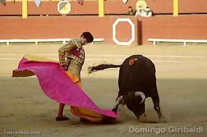 Corrida de toros en la Plaza de Acho, Lima