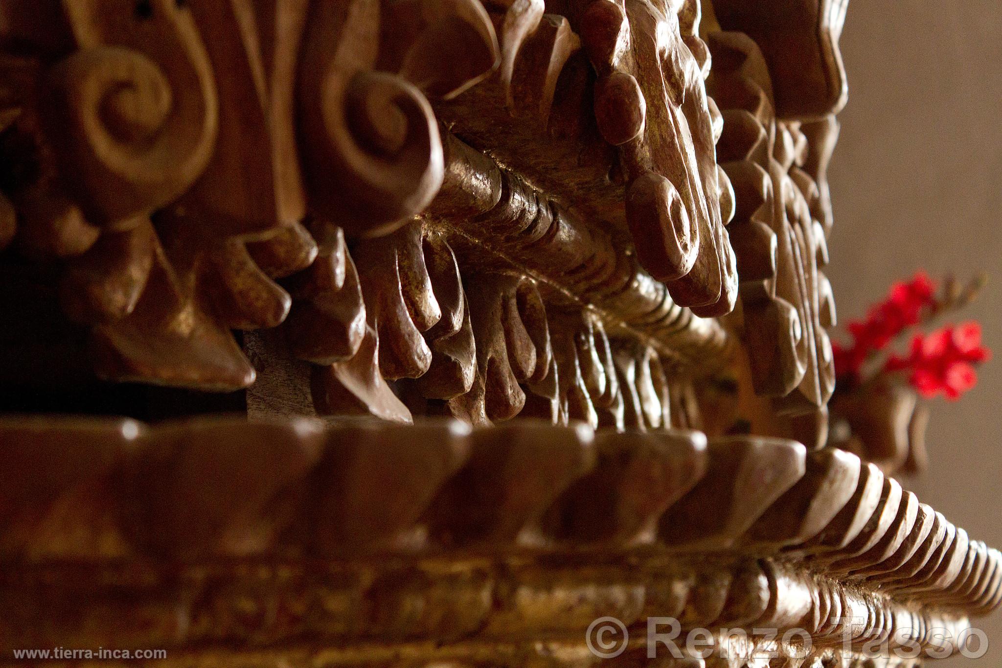 Interior de la iglesia de Maca