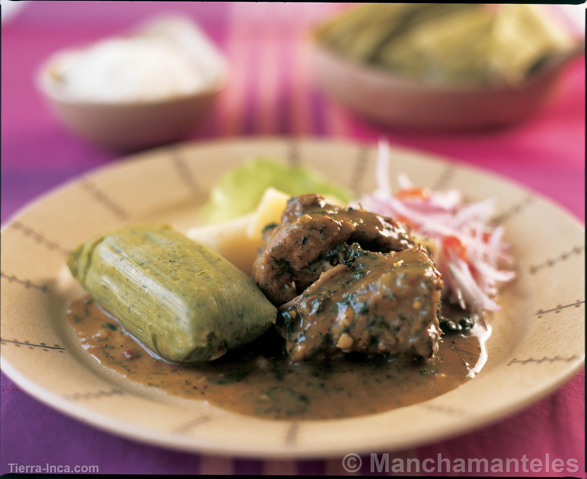 Seco de cabrito con tamalitos verdes