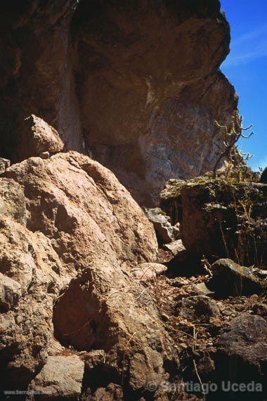 Entrada a la cueva de Piquimachay