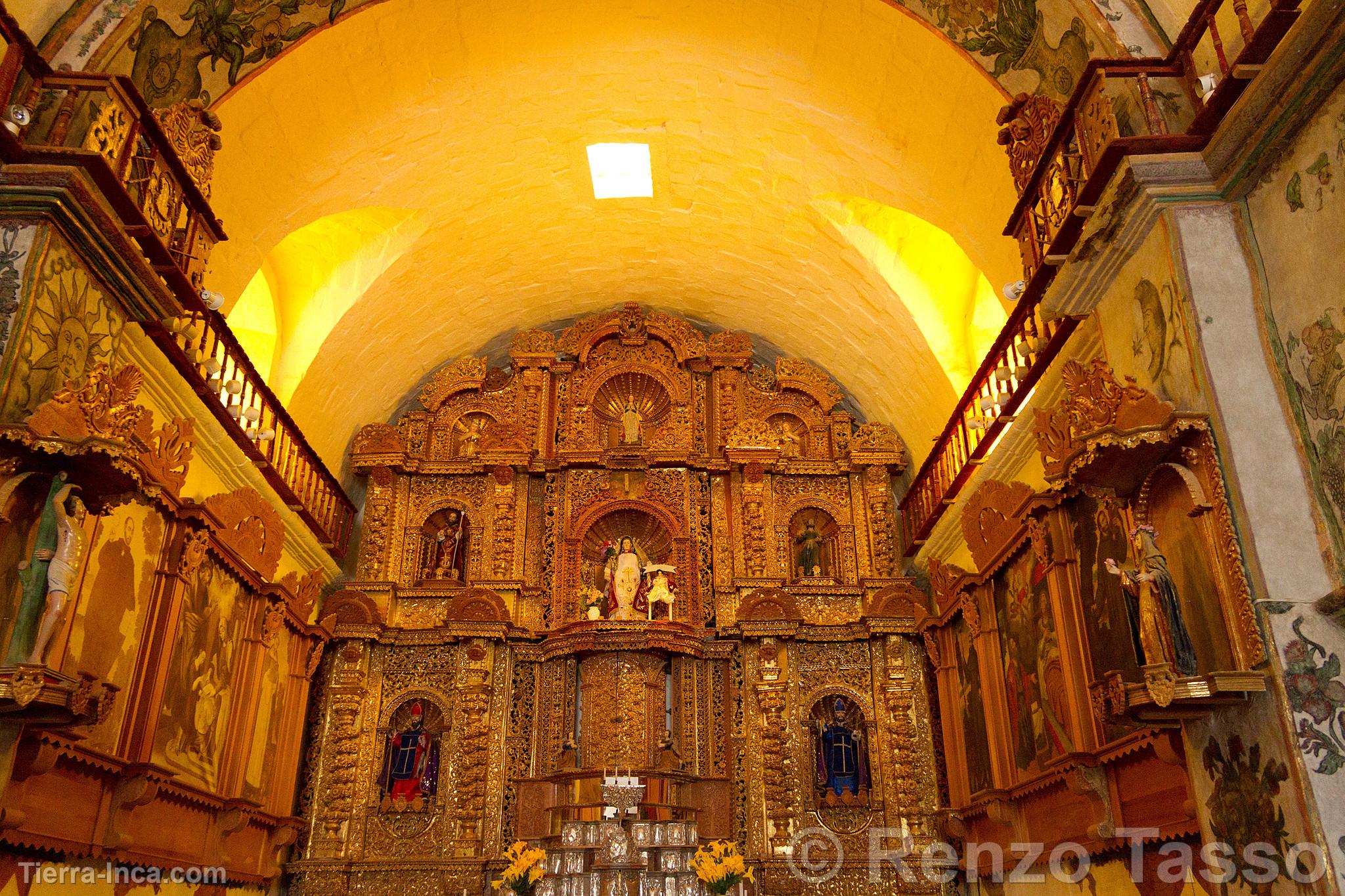 Interior de la iglesia de Maca