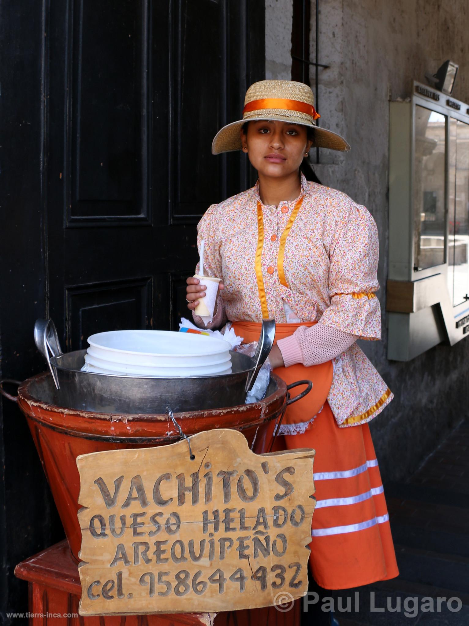 Vendedora de queso helado, Arequipa