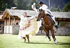 Marinera con caballo de paso