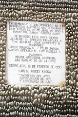 Placa conmemorativa de la llegada de los japoneses