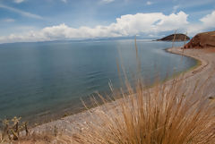 Isla Tikonata en el Lago Titicaca