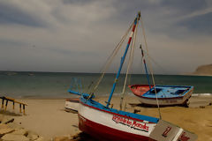 Botes en la playa El uro