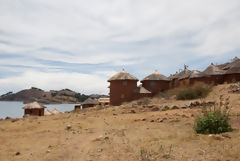 Isla Tikonata en el Lago Titicaca