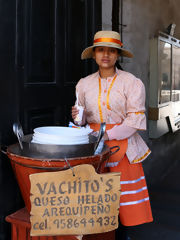 Vendedora de queso helado, Arequipa