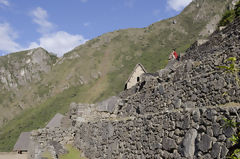 Turista en Machu Picchu